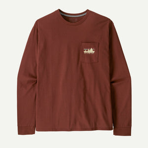 PATAGONIA Women's Tees DRIED VANILLA / S Patagonia Men's Long-Sleeved '73 Skyline Pocket Responsibili-Tee 37743DVL