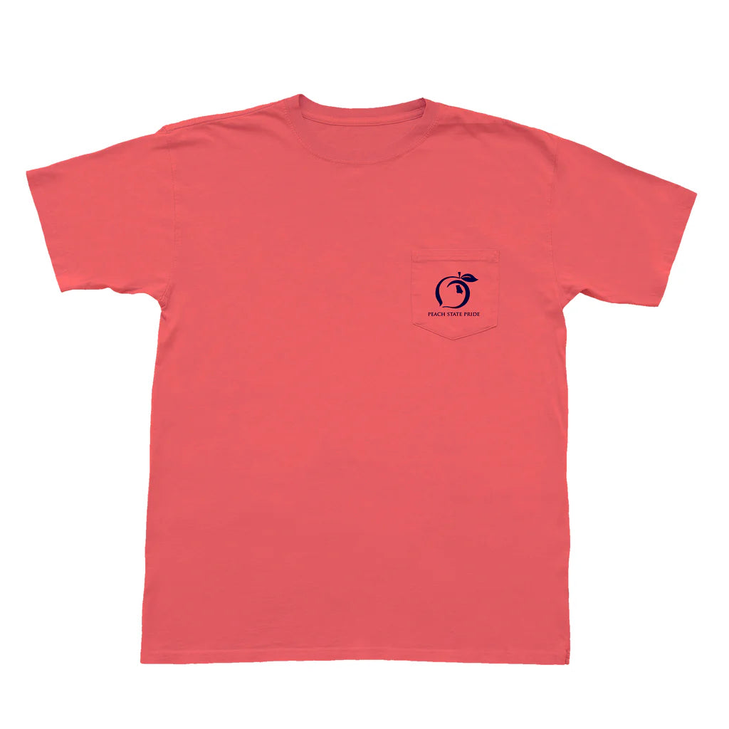 PEACH STATE PRIDE Men's Tees Peach State Pride Georgia Duck Hunt Short Sleeve Pocket Tee