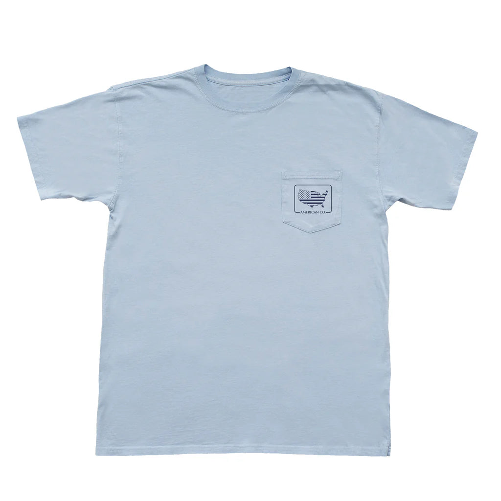 PEACH STATE PRIDE Men's Tees Peach State Pride Reagan True American Short Sleeve Pocket Tee