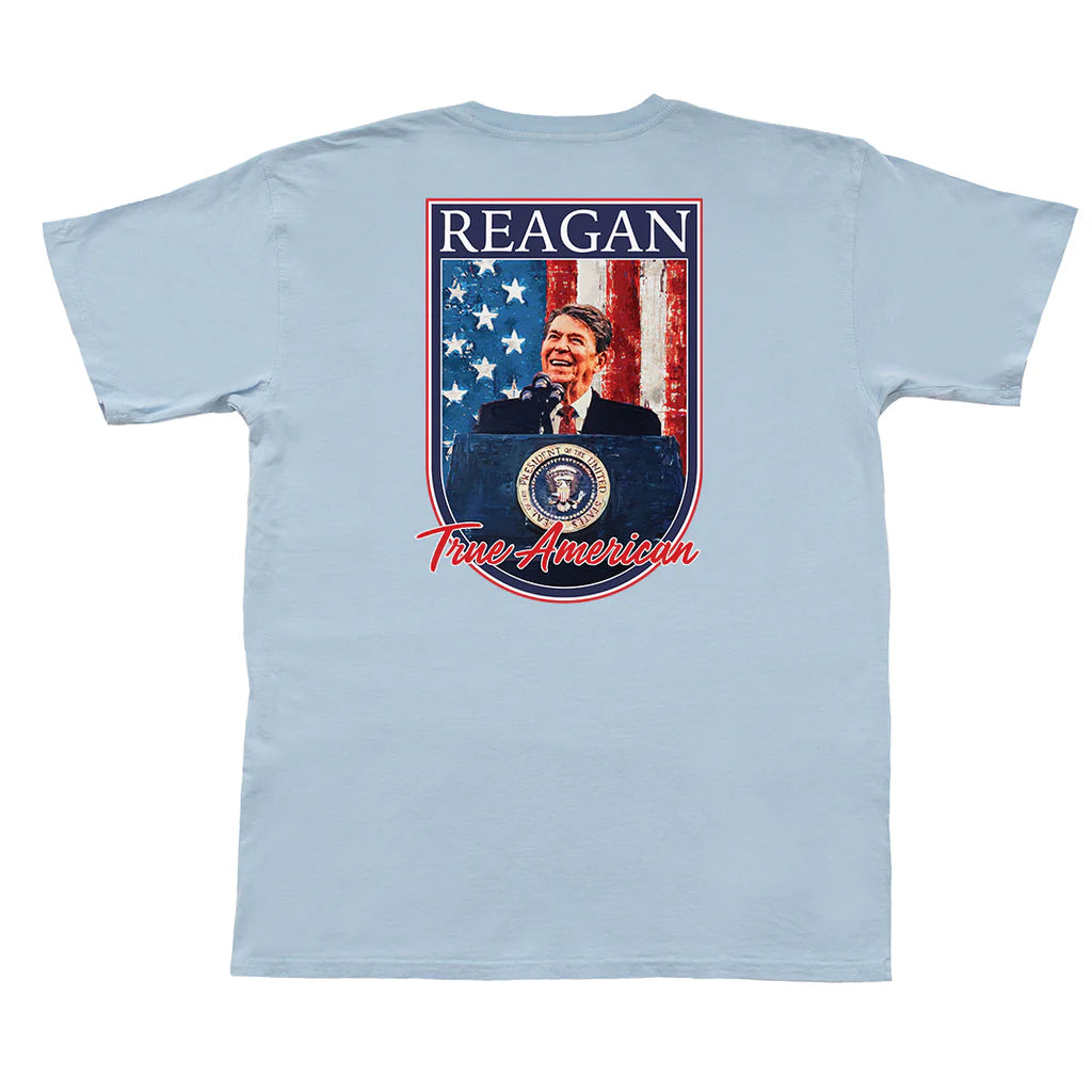PEACH STATE PRIDE Men's Tees Peach State Pride Reagan True American Short Sleeve Pocket Tee