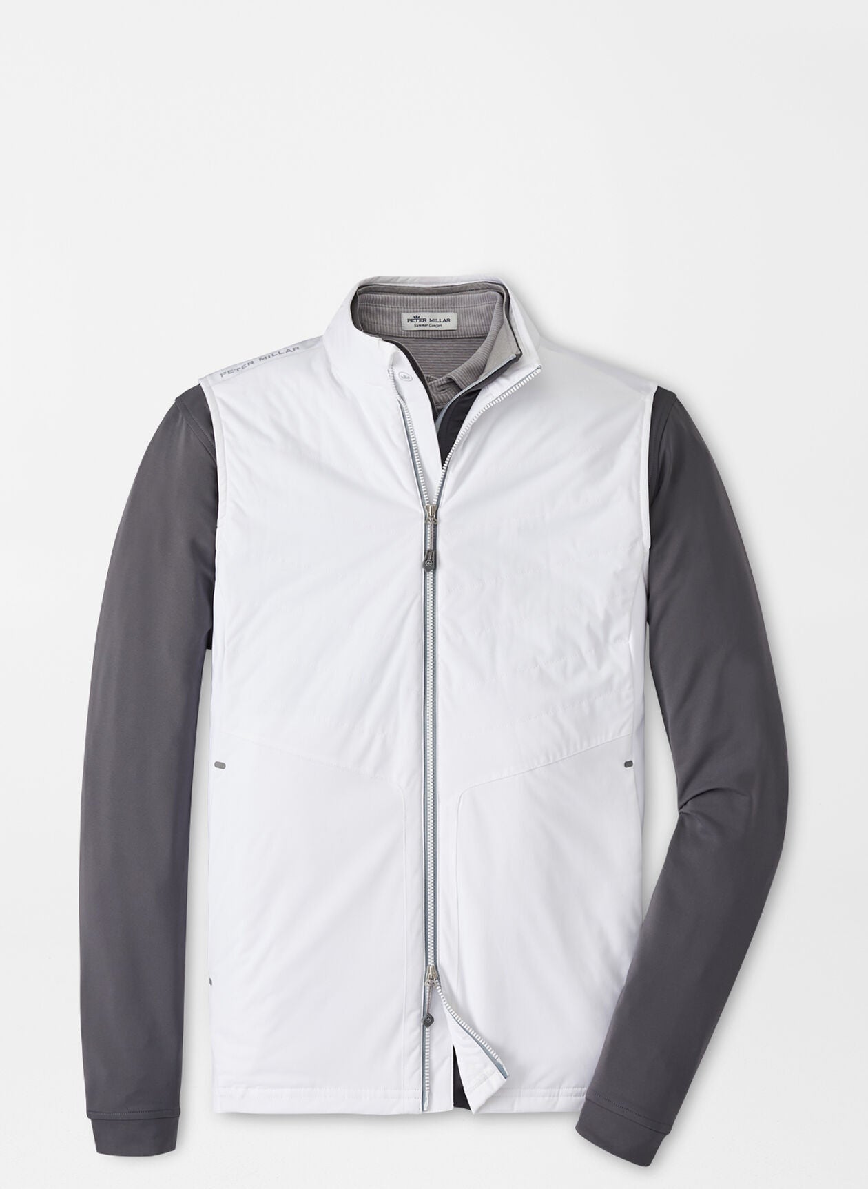 PETER MILLAR Men's Outerwear WHITE / M Peter Millar Fuse Elite Hybrid Vest || David's Clothing MF23EZ46WHT