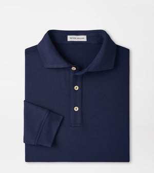 PETER MILLAR Men's Polo NAVY / S Peter Millar Lyons Performance Jersey Long-Sleeve Polo MF26EK80ELSN
