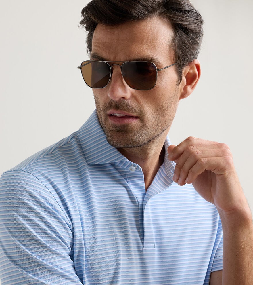 PETER MILLAR Men's Polo Peter Millar Tempo Performance Mesh Polo