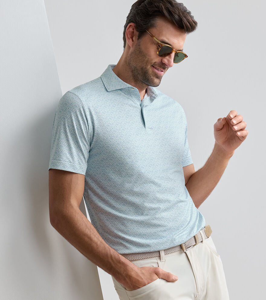 PETER MILLAR Men's Polo Peter Millar Wood Fired Performance Jersey Polo