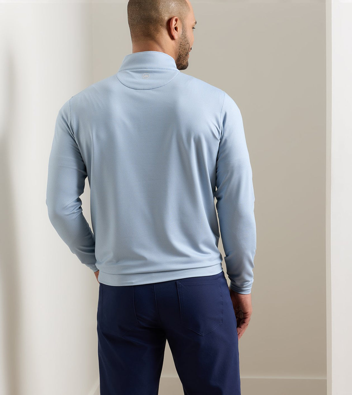 PETER MILLAR Men's Pullovers Peter Millar Perth Basketweave Performance Quarter-Zip