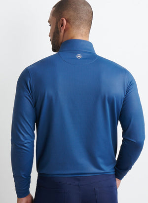 PETER MILLAR Men's Pullovers Peter Millar Perth Birdseye Performance Quarter-Zip