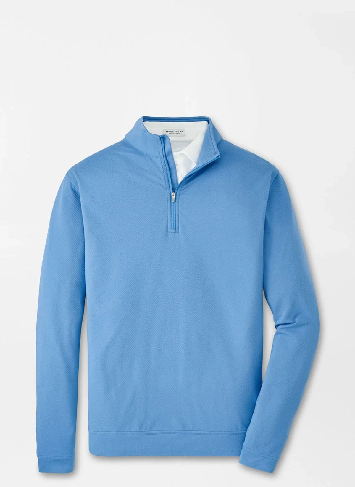 PETER MILLAR Men's Pullovers Peter Millar Perth Cross-Hatch Performance Quarter-Zip || David's Clothing