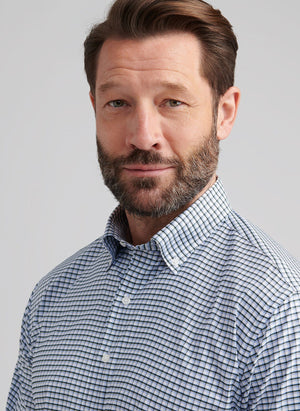 PETER MILLAR Men's Sport Shirt Peter Millar Cashiers Performance Twill Sport Shirt