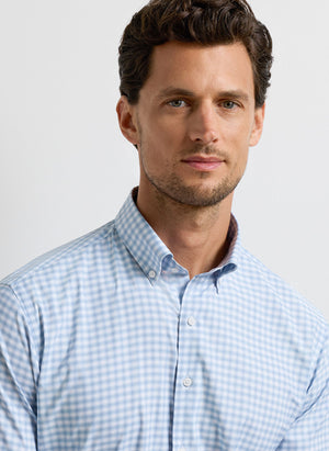 PETER MILLAR Men's Sport Shirt Peter Millar Lewis Performance Twill Sport Shirt
