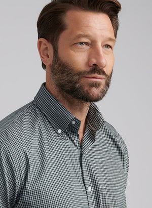 PETER MILLAR Men's Sport Shirt Peter Millar Stowe Crown Lite Cotton-Stretch Sport Shirt