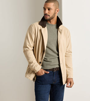 PETER MILLAR Mens Jackets Peter Millar Chatham Cotton Cashmere Coat