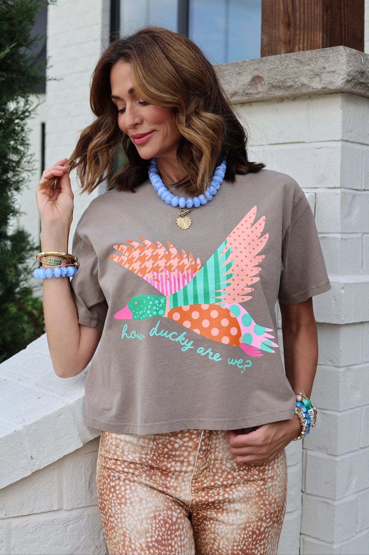 POPPY & PINE Poppy + Pine How Ducky Are We Crop Tee