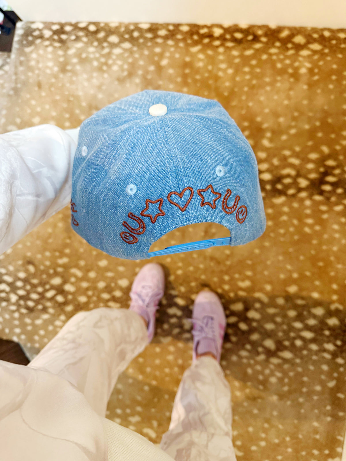 POPPY & PINE Women's Hat DENIM/BROWN Poppy & Pine Mother Knows Best Hat MOTHER