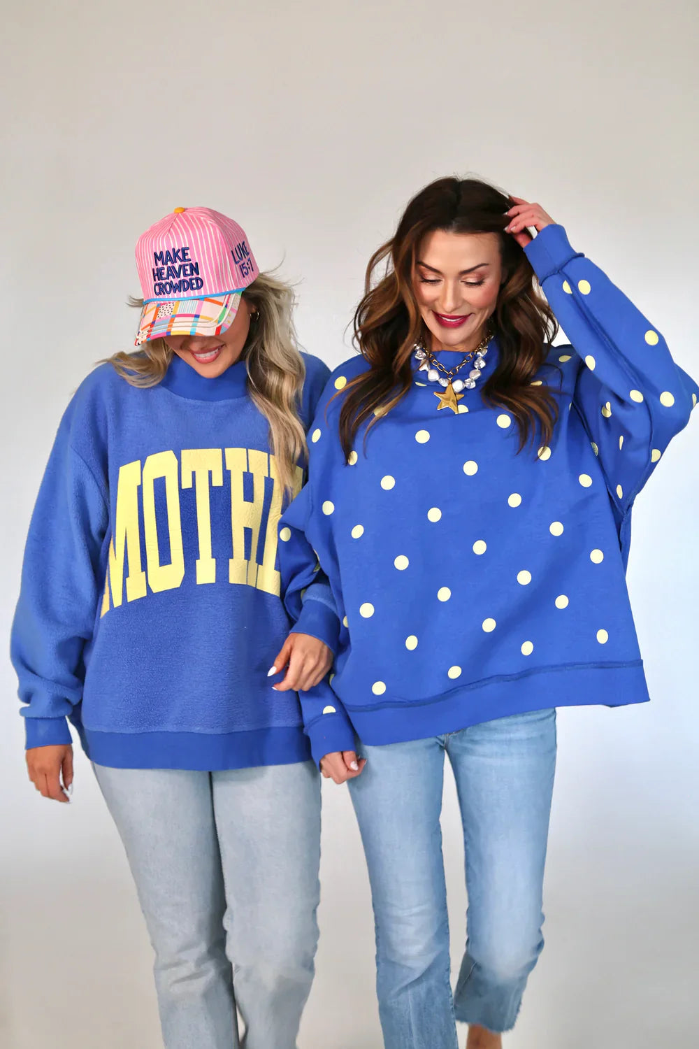 POPPY & PINE Women's Sweaters Poppy & Pine Mother 2-Sided Mock Sweatshirt