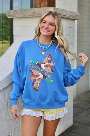 POPPY & PINE Women's Sweatshirt Poppy + Pine Lucky Ducks Sweatshirt