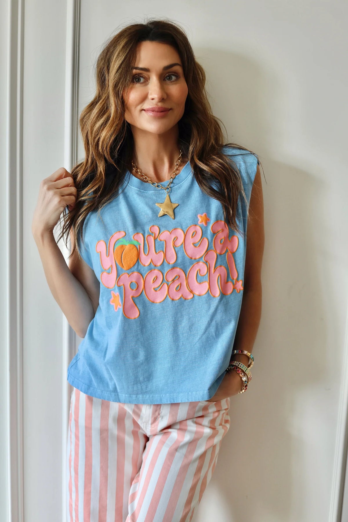 POPPY & PINE Women's Tee Poppy & Pine You're A Peach Tank