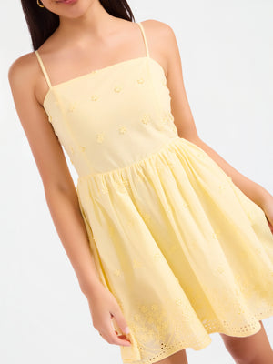 SADIE AND SAGE Women's Dresses Beachglass Embroidered Mini Dress