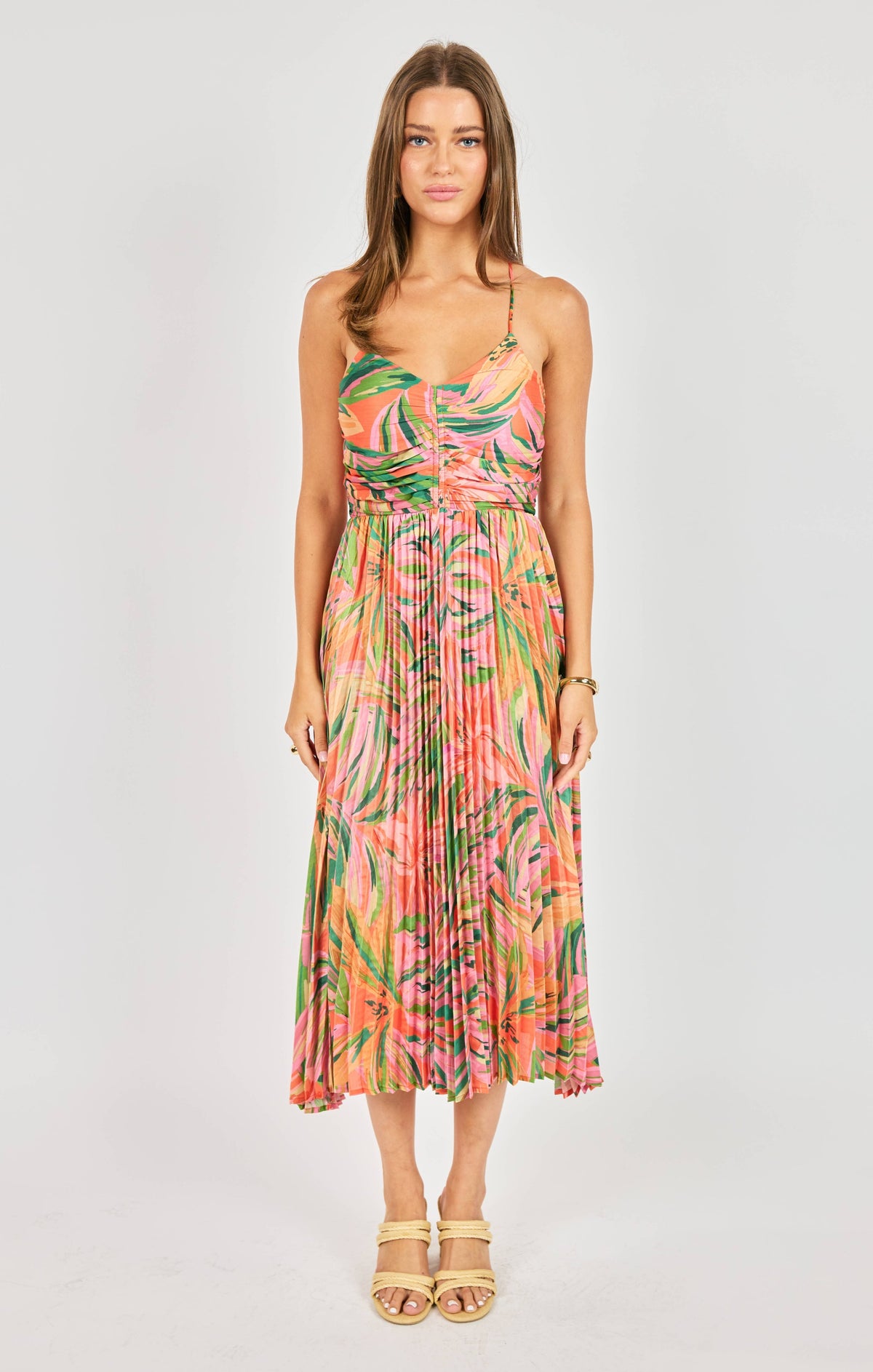 SADIE AND SAGE Women's Dresses Sadie and Sage Sunset Ridge Pleated Midi Dress