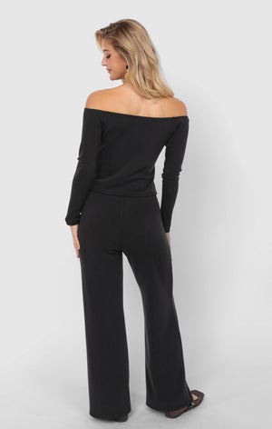 SADIE AND SAGE Women's Pants Sadie And Sage Hustle Knit Wide Leg Pants