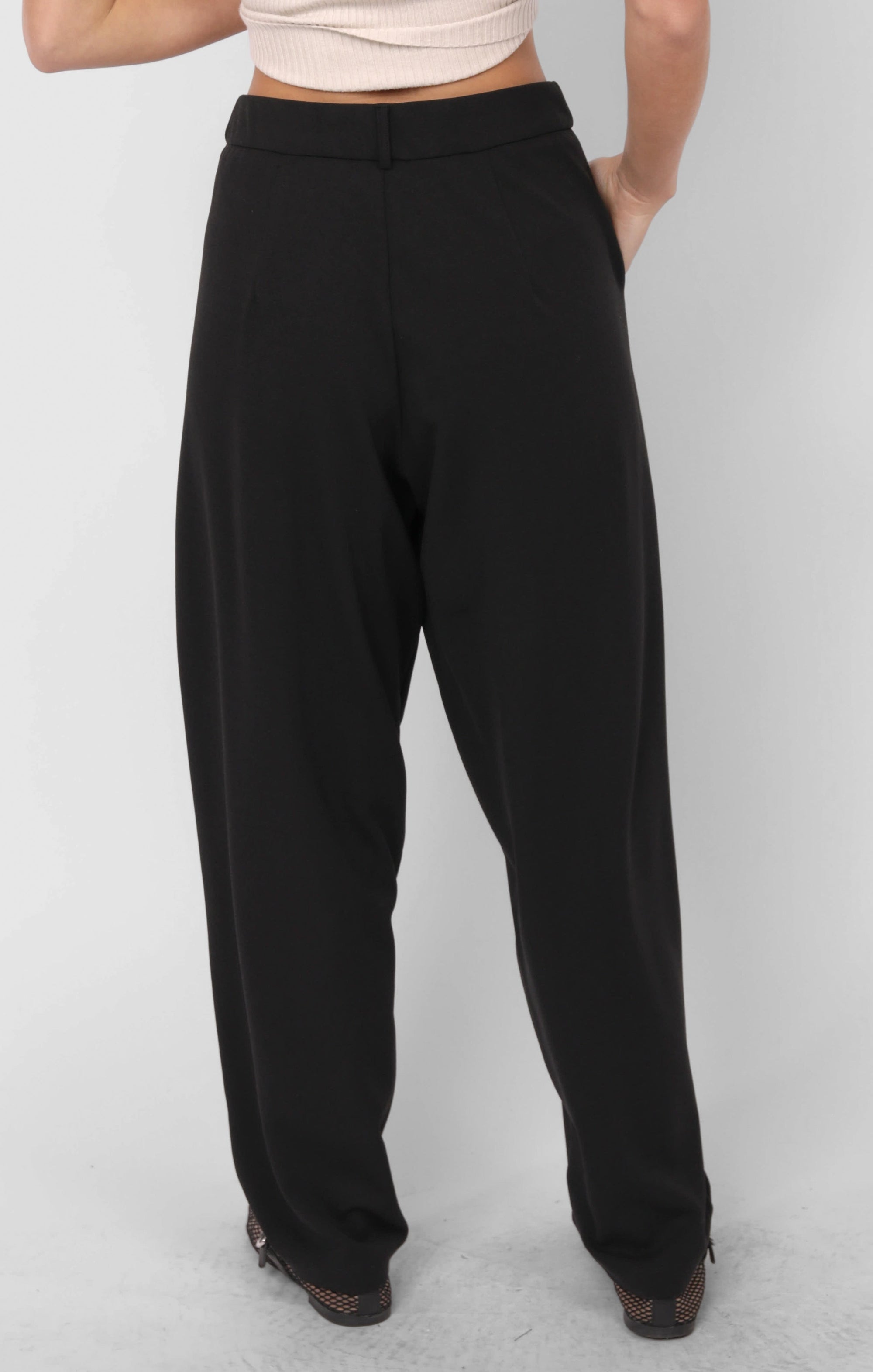 SADIE AND SAGE Women's Pants Sadie and Sage Think Poetic Front Seam Tapered Trousers