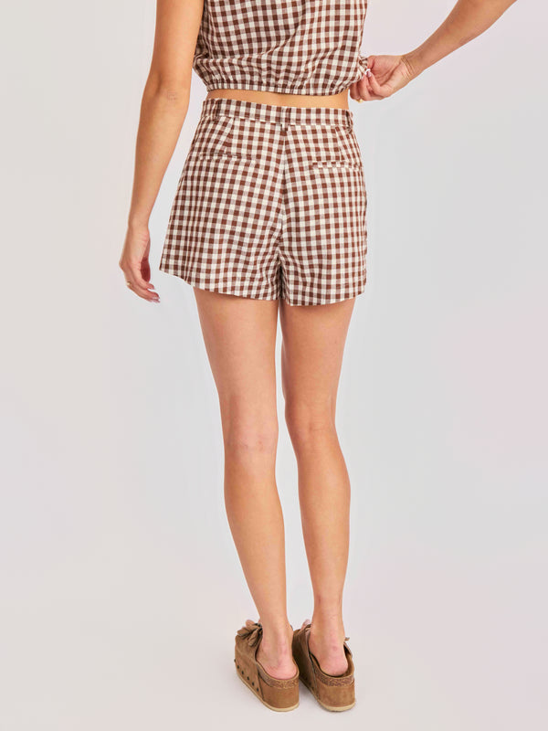 SADIE AND SAGE Women's Shorts Sadie and Sage Mustang Gingham Shorts