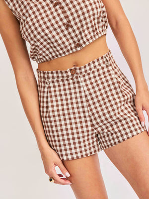 SADIE AND SAGE Women's Shorts Sadie and Sage Mustang Gingham Shorts