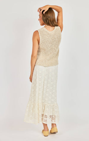 SADIE AND SAGE Women's Skirts Sadie and Sage Letters Midi Skirt