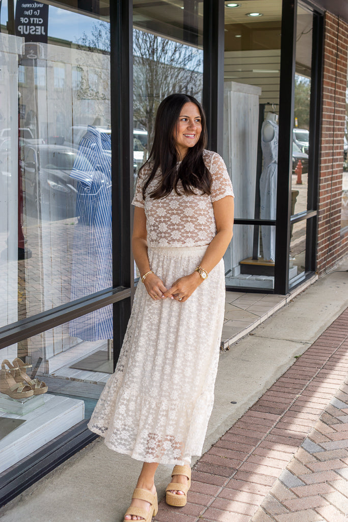 SADIE AND SAGE Women's Skirts Sadie and Sage Letters Midi Skirt