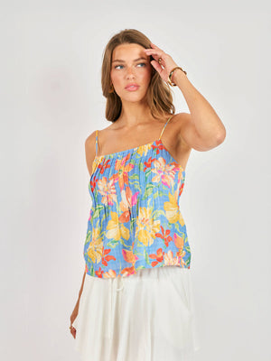 SADIE AND SAGE Women's Top Sadie and Sage Beach Cowgirl Pleated Cami