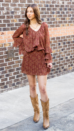 SADIE AND SAGE Women's Top Sadie and Sage Candlelight Ruffle Sleeve Blouse