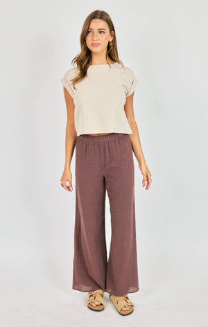 SADIE AND SAGE Women's Top Sadie And Sage Locket Cuffed Sleeve Tee