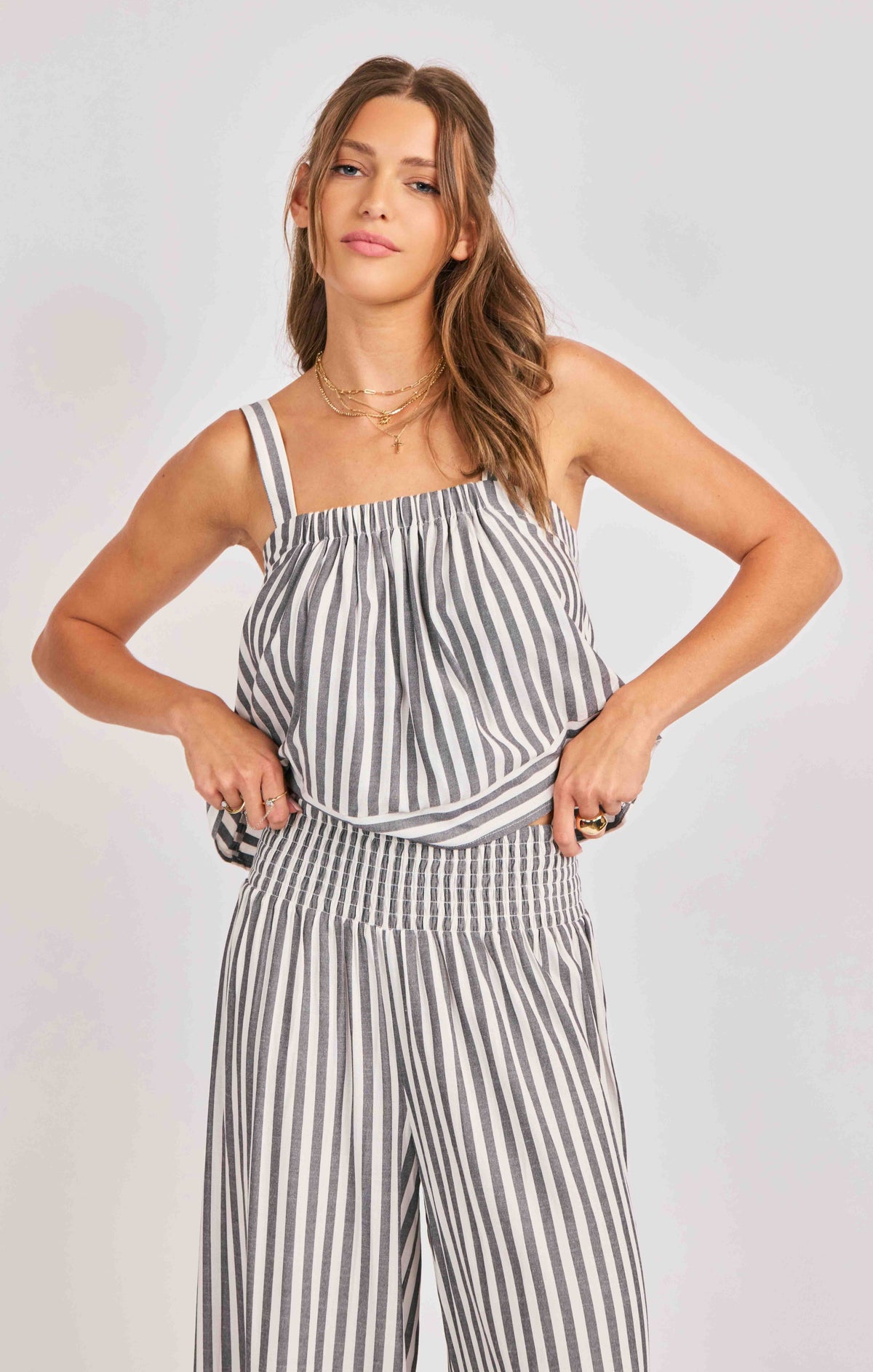 SADIE AND SAGE Women's Top Sadie and Sage Nomad Stripe Tank