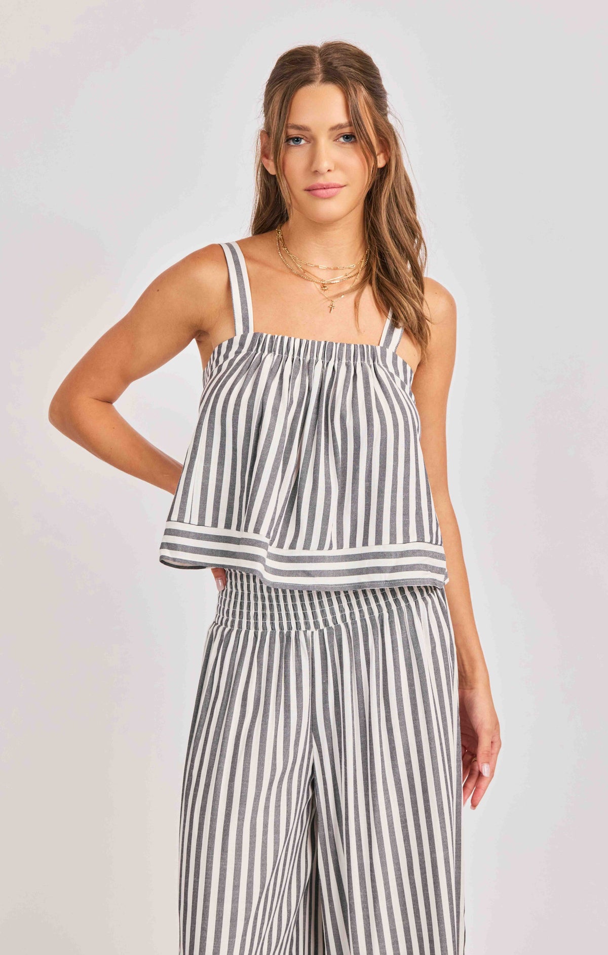 SADIE AND SAGE Women's Top Sadie and Sage Nomad Stripe Tank