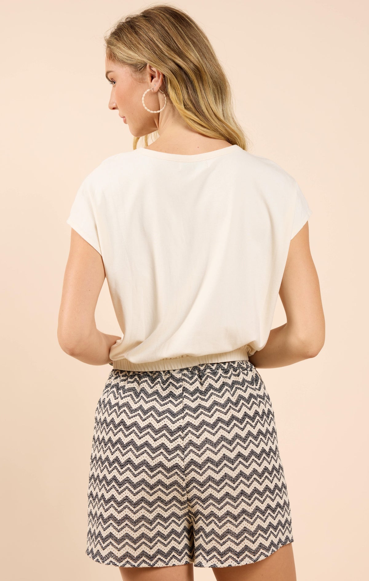 SADIE AND SAGE Women's Top Sadie And Sage On My Mind Elastic Hem Knit Top || David's Clothing