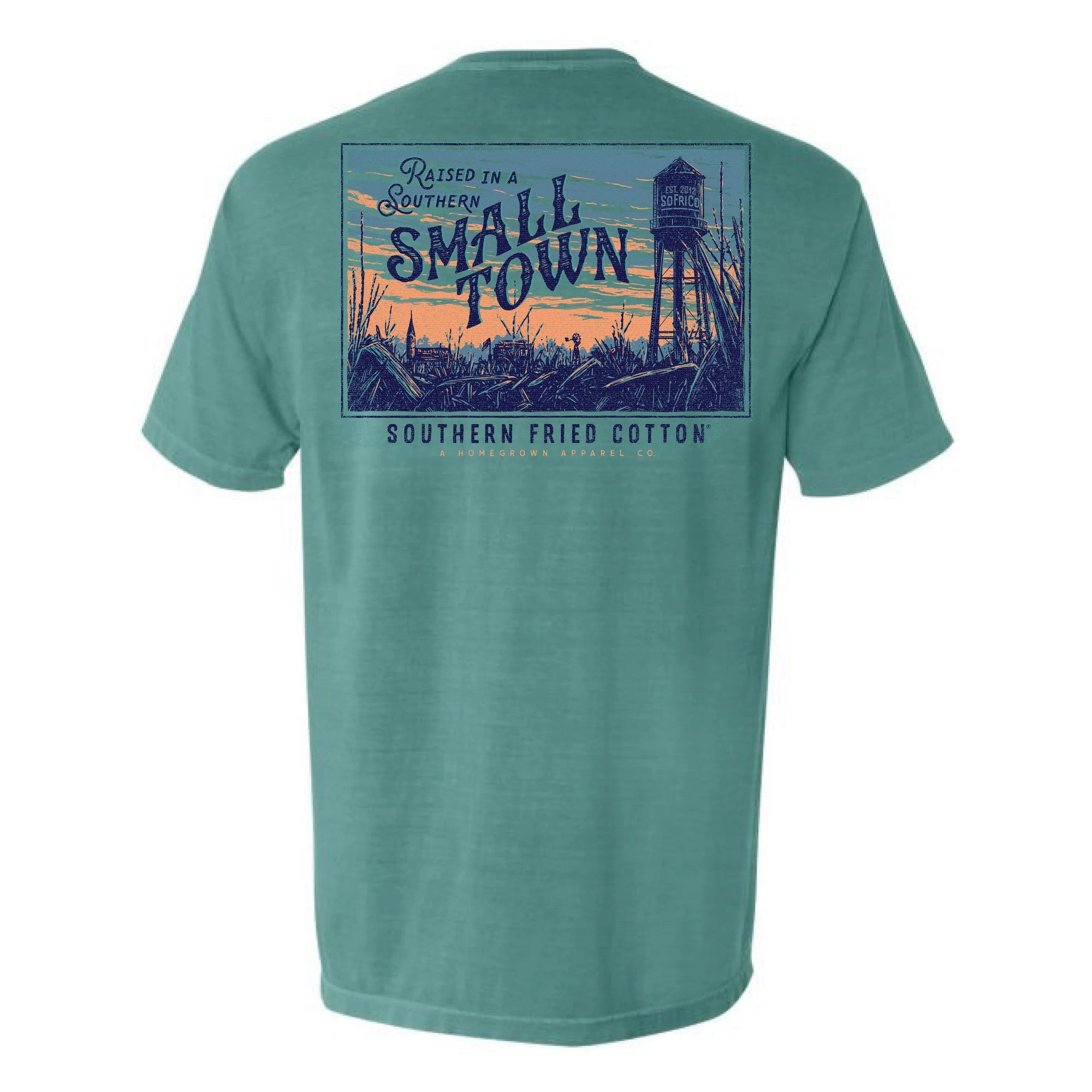 SOUTHERN FRIED COTTON Men's Tees Southern Fried Cotton Raised in a Small Town Tee || David's Clothing