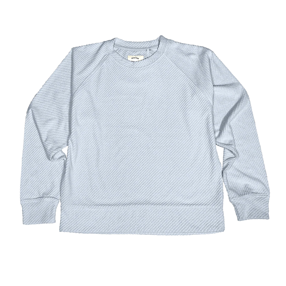 SOUTHERN FRIED COTTON Women's Sweatshirt BANANA / S Southern Fried Cotton Cross Terry shirt-Chambray Vacay All Day SFRBW049B