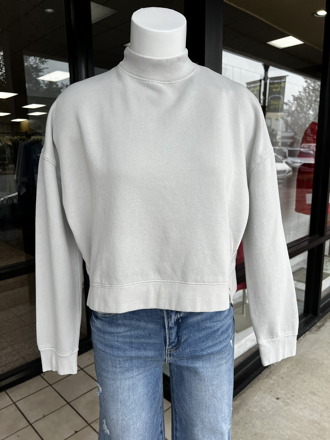 SOUTHERN FRIED COTTON Women's Sweatshirt LT GREY / S Southern Fried Cotton Old Favorite Crop SFBRW042