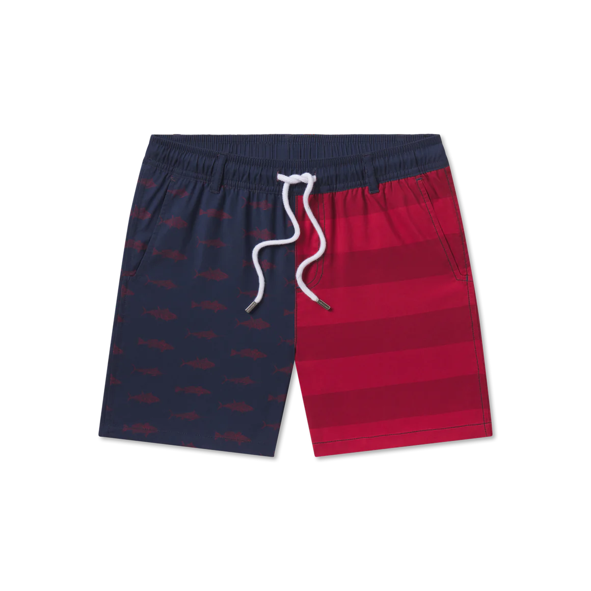 SOUTHERN MARSH COLLECTION Boys Clothes Southern Marsh Youth Harbor Swim Trunk - Freedom Fish || David's Clothing