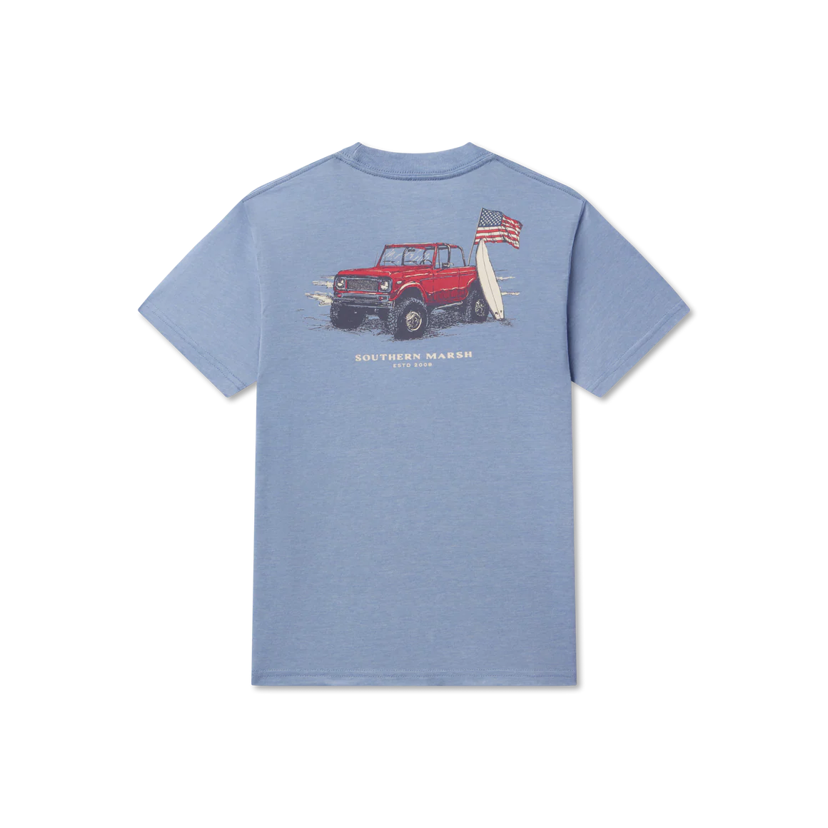 SOUTHERN MARSH COLLECTION Boys Top Southern Marsh Youth SEAWASH Tee - American Beach Rodeo
