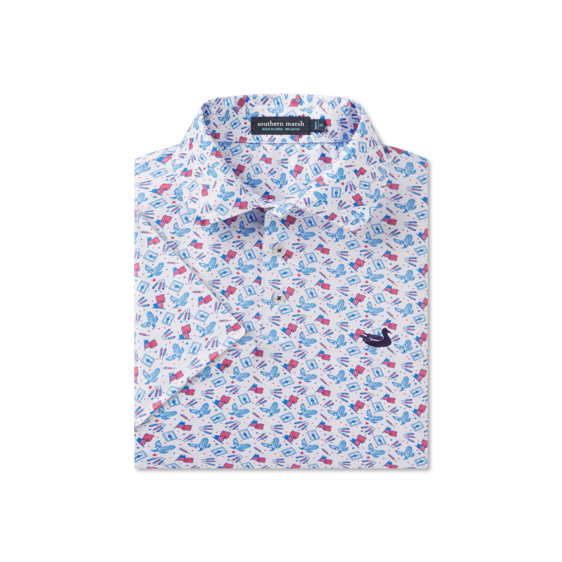 SOUTHERN MARSH COLLECTION Kid's Tops Southern Marsh Youth Flyline Performance Polo - Liberty