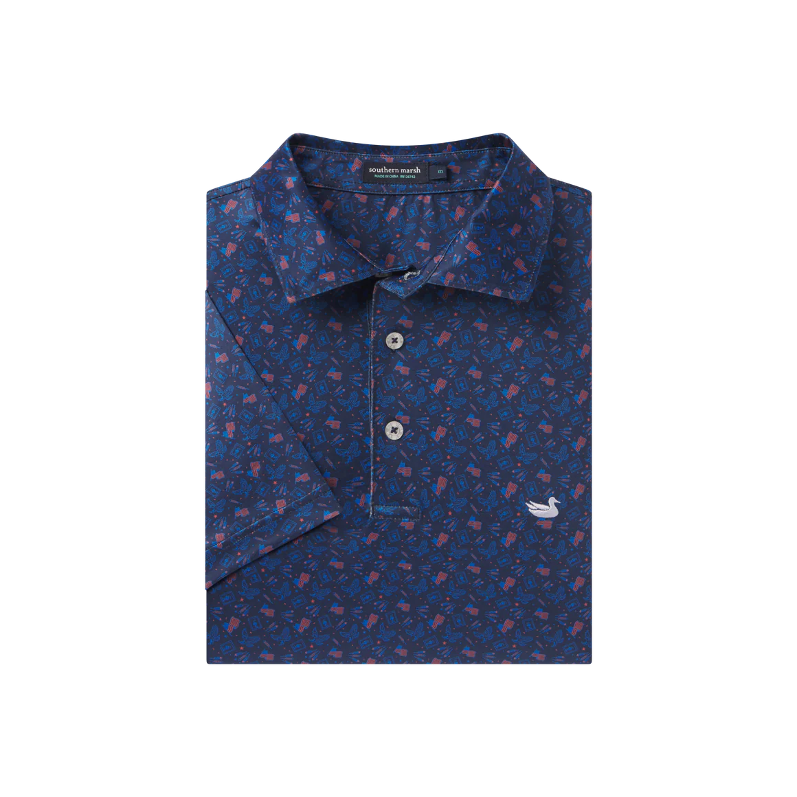 SOUTHERN MARSH COLLECTION Men's Polo NAVY / S Southern Marsh Flyline Performance Polo - Liberty PF76NVY
