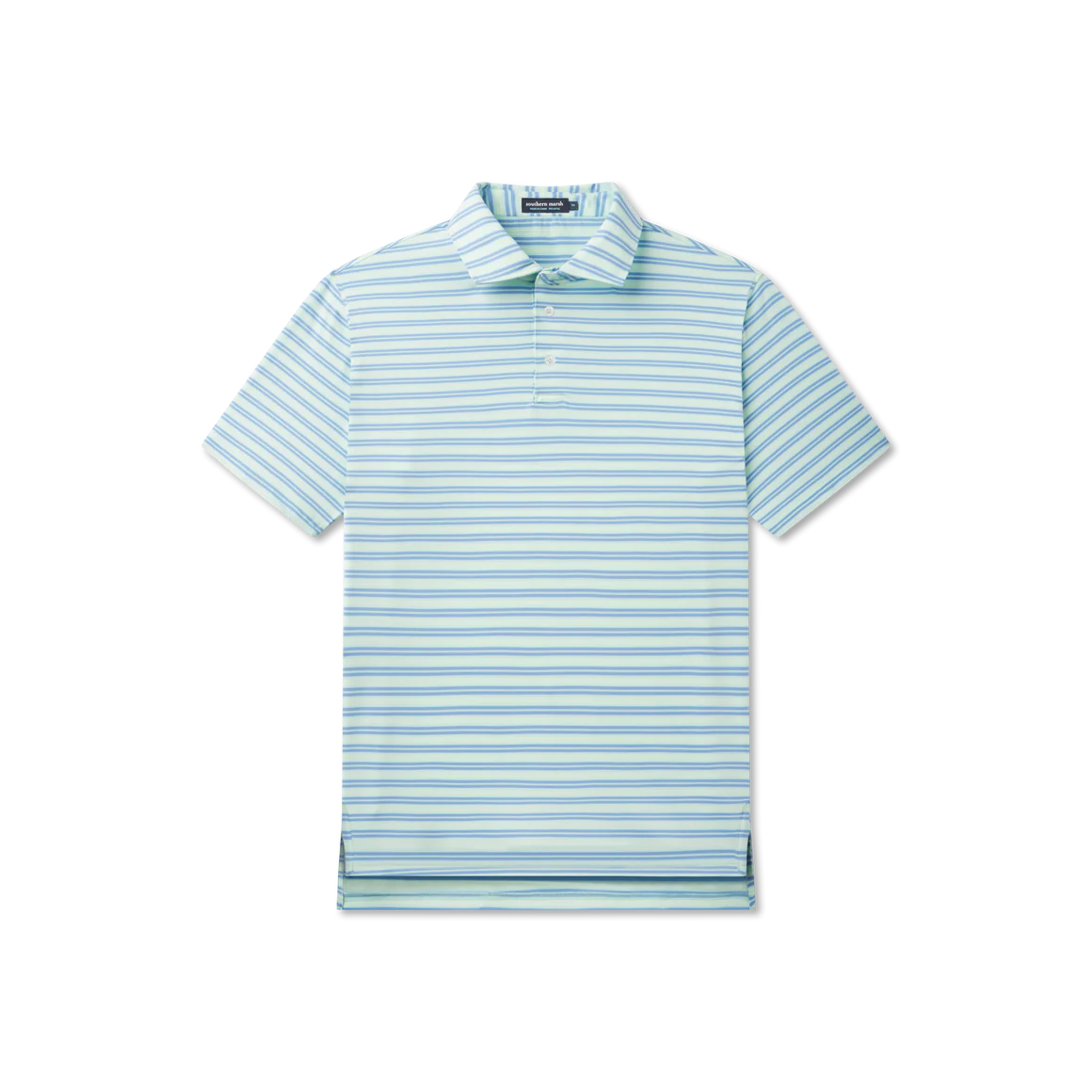 SOUTHERN MARSH COLLECTION Men's Polo Southern Marsh Bermuda Performance Polo - Grayton Stripe