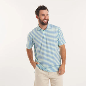 SOUTHERN MARSH COLLECTION Men's Polo Southern Marsh Bermuda Performance Polo - Grayton Stripe