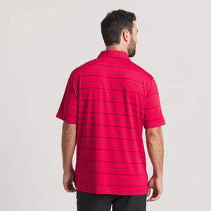 SOUTHERN MARSH COLLECTION Men's Polo Southern Marsh Gridiron Stripe Performance Polo