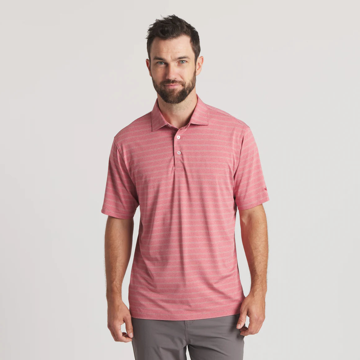 SOUTHERN MARSH COLLECTION Men's Polo Southern Marsh Newcastle Stripe Featherlight Polo