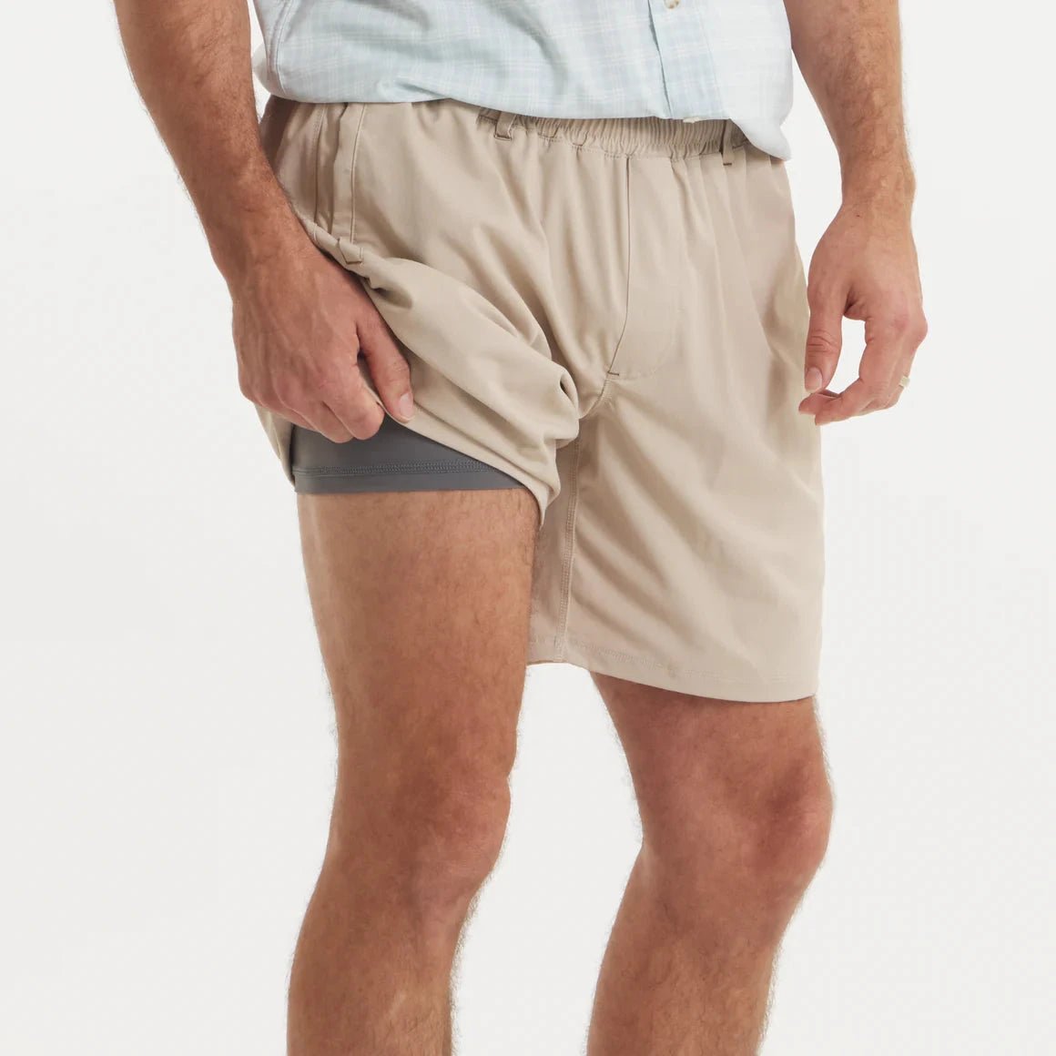 SOUTHERN MARSH COLLECTION Men's Shorts KHAKI / S Southern Marsh Billfish Lined Performance Short || David's Clothing BBFSKHK