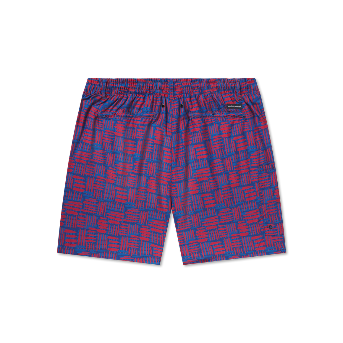 SOUTHERN MARSH COLLECTION Men's Shorts Southern Marsh  Dockside Swim Trunk - Hawaiian Lines || David's Clothing