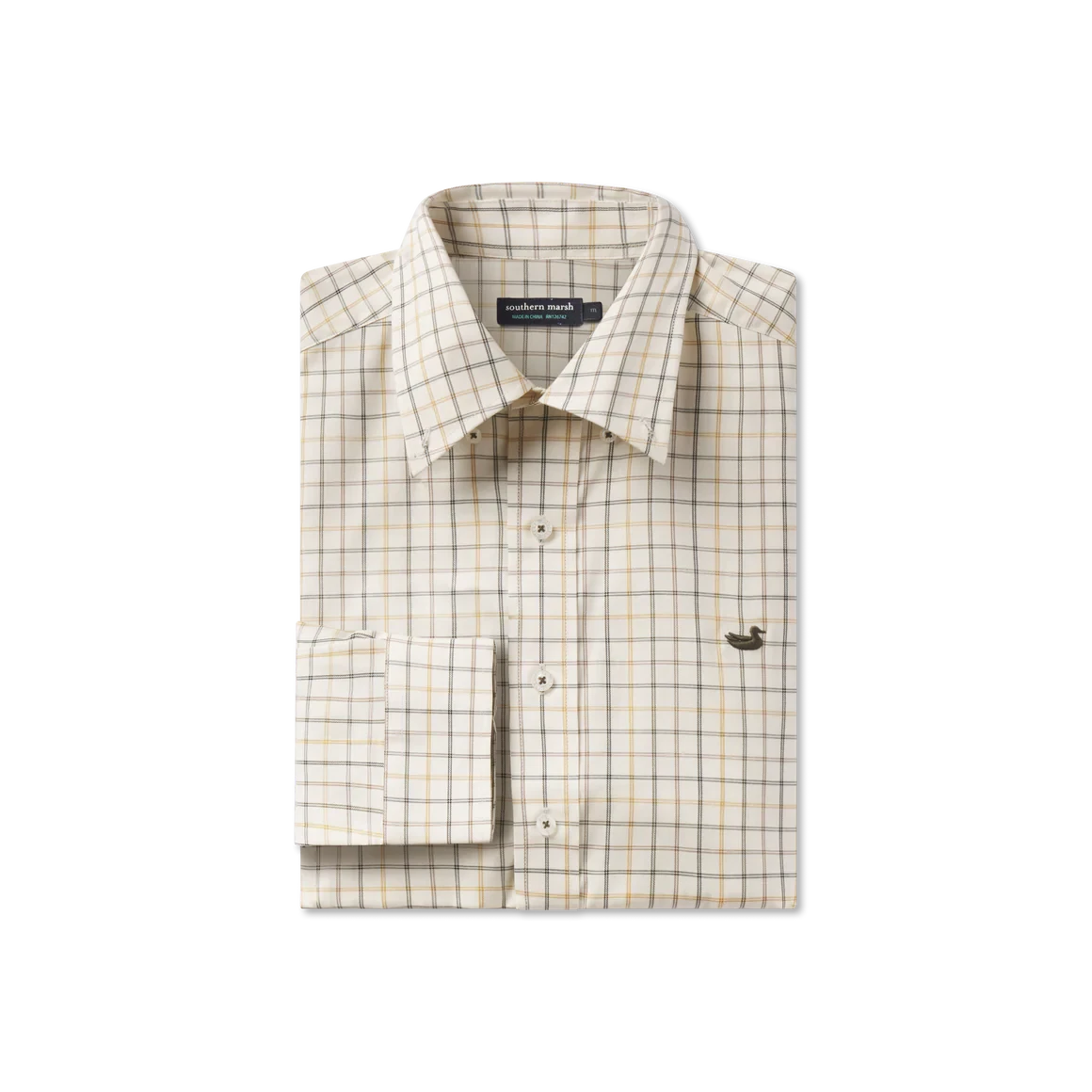 SOUTHERN MARSH COLLECTION Men's Sport Shirt Southern Marsh Chateau Windowpane Dress Shirt