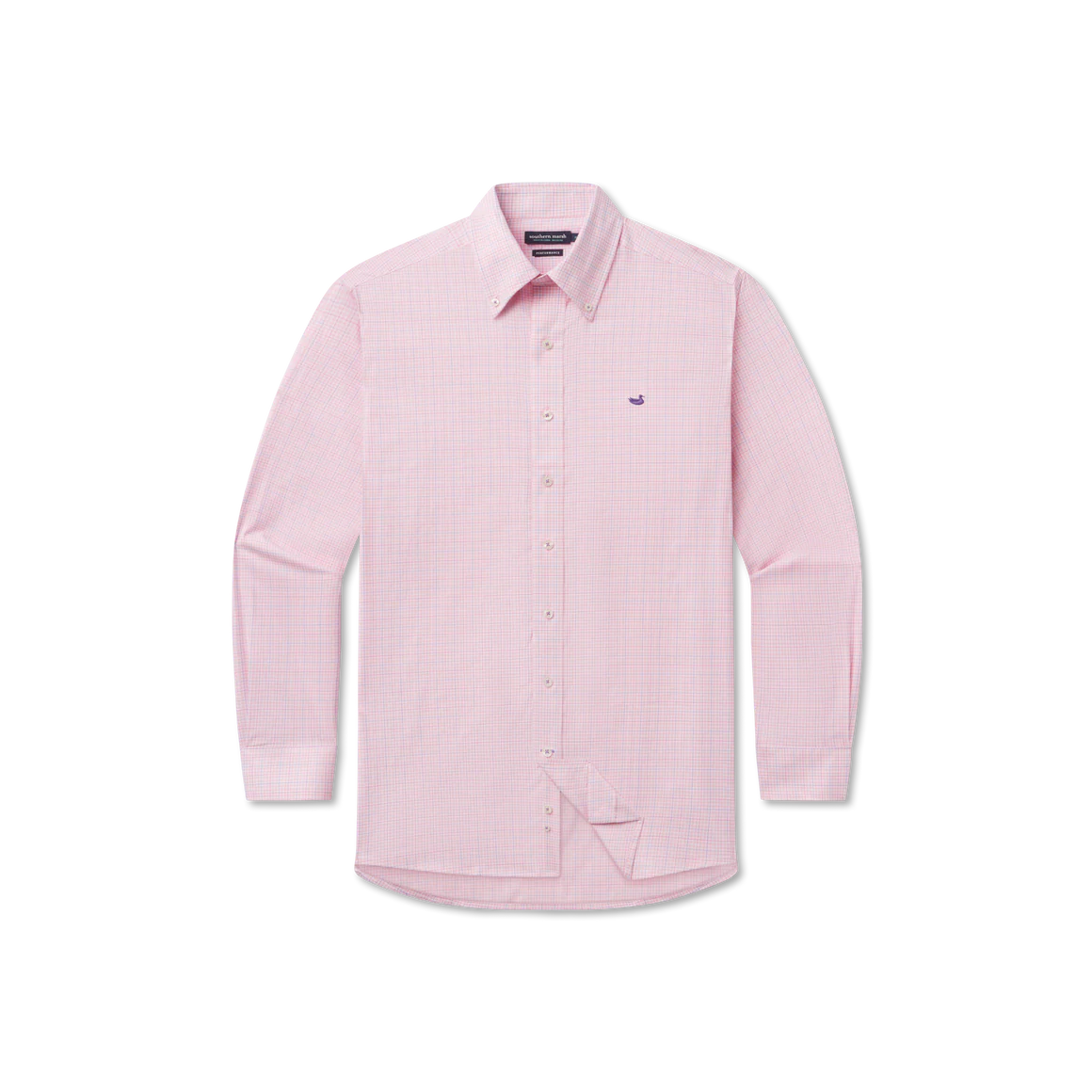 SOUTHERN MARSH COLLECTION Men's Sport Shirt Southern Marsh Dyer Performance Gingham Dress Shirt