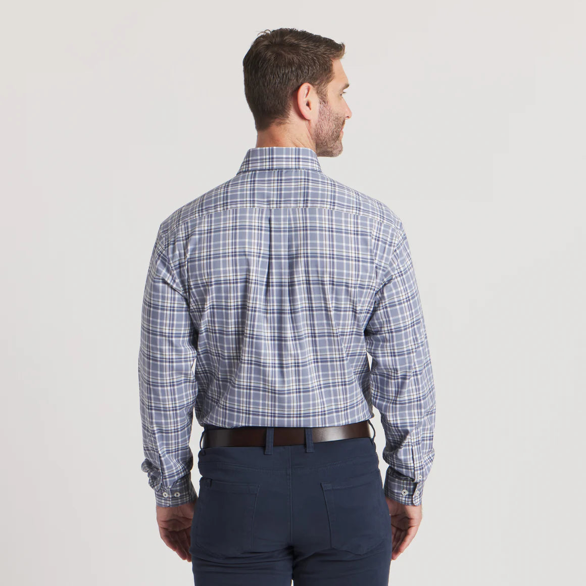 SOUTHERN MARSH COLLECTION Men's Sport Shirt Southern Marsh Grainger Performance Plaid Dress Shirt